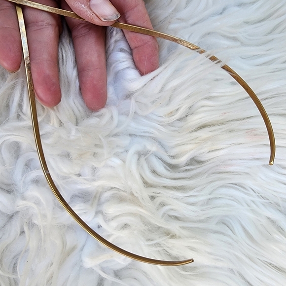 Vintage Brass simple‎ choker - Picture 3 of 7